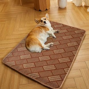 Pet Mat, Summer Sleeping Mat, Cooling Rattan Dog Mat, Summer Kennel Sleeping Mat, Ice Mat, Dog Mat for Sleeping