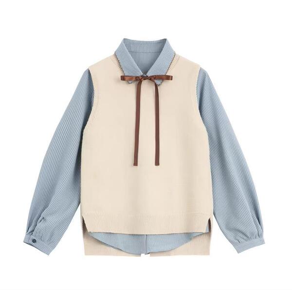 Spring knitted elegant sweater