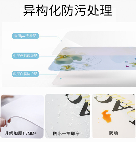 K9HX wholesale 3D TV cabinet tablecloth shoe cabinet table mat PVC soft plastic living room coffee table tablecloth home anti-