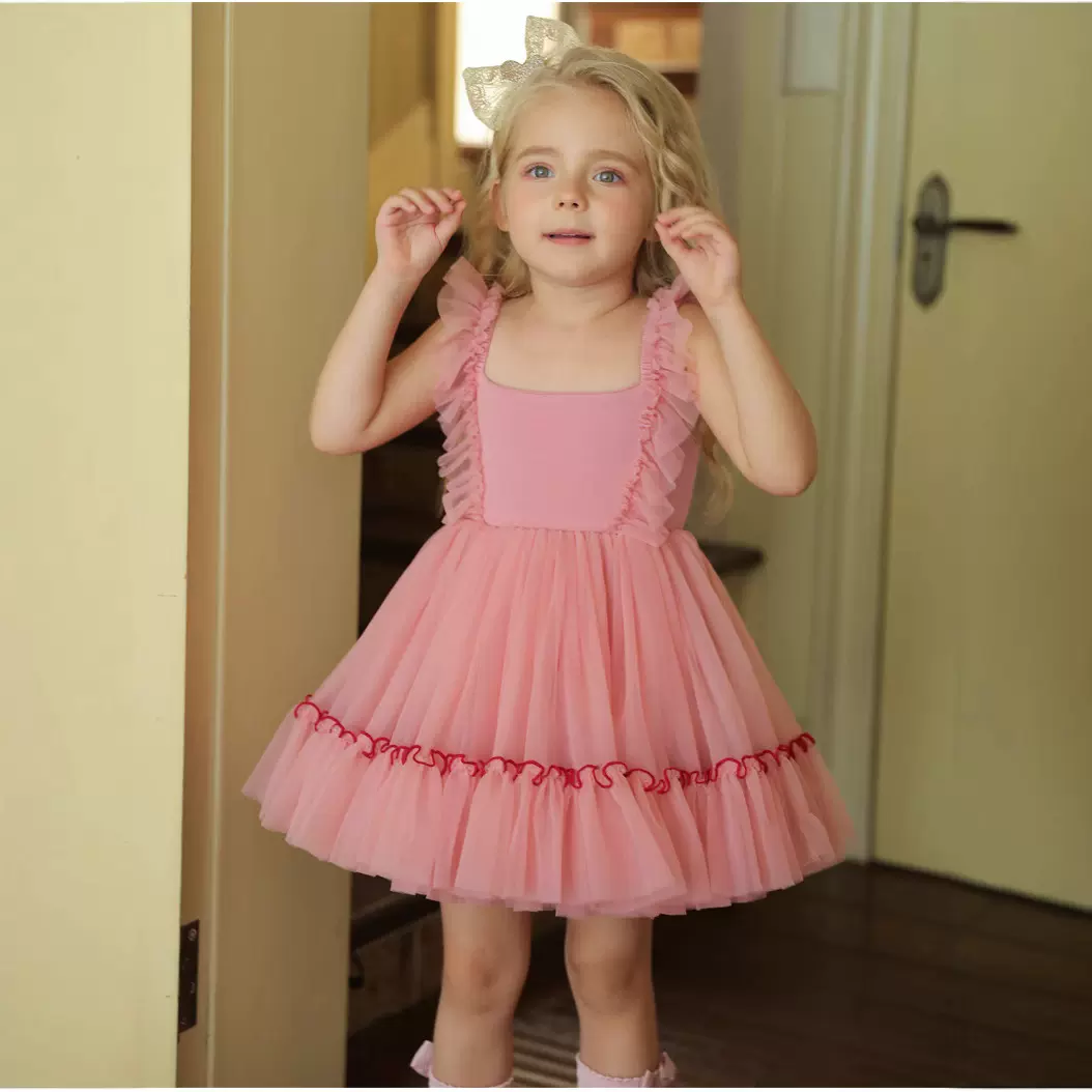童装跨境爆款女童连衣裙公主裙周岁生日礼服tutu裙女宝宝蓬蓬纱裙