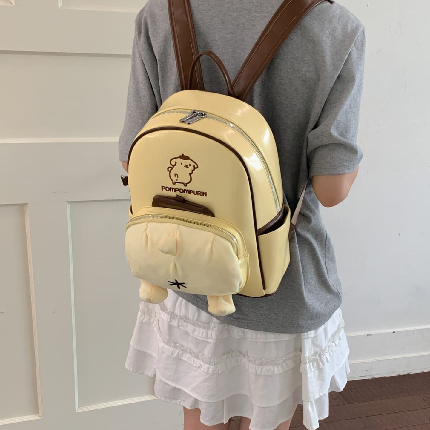 Mochila de dibujos animados de perros de mujeres estudiantes mochila de clase 2026 linda nueva gran capacidad mochila de verano ligera