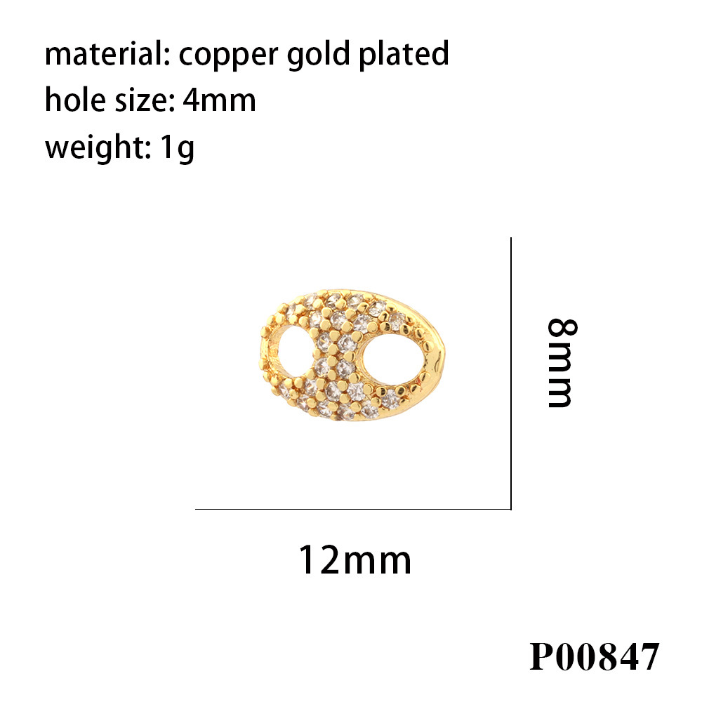 2g Weight Pendant Jewelry Making Type 16 * 19mm Jewelry Making Size Zircon Inlay Material DIY Jewelry Accessories Classification 1 Piece Quantity Copper Material Letter, Moon Pattern All Seasons Season Simple Style Style 1 Piece 16 * 19mm Copper Zircon Letter Moon Pendant 2