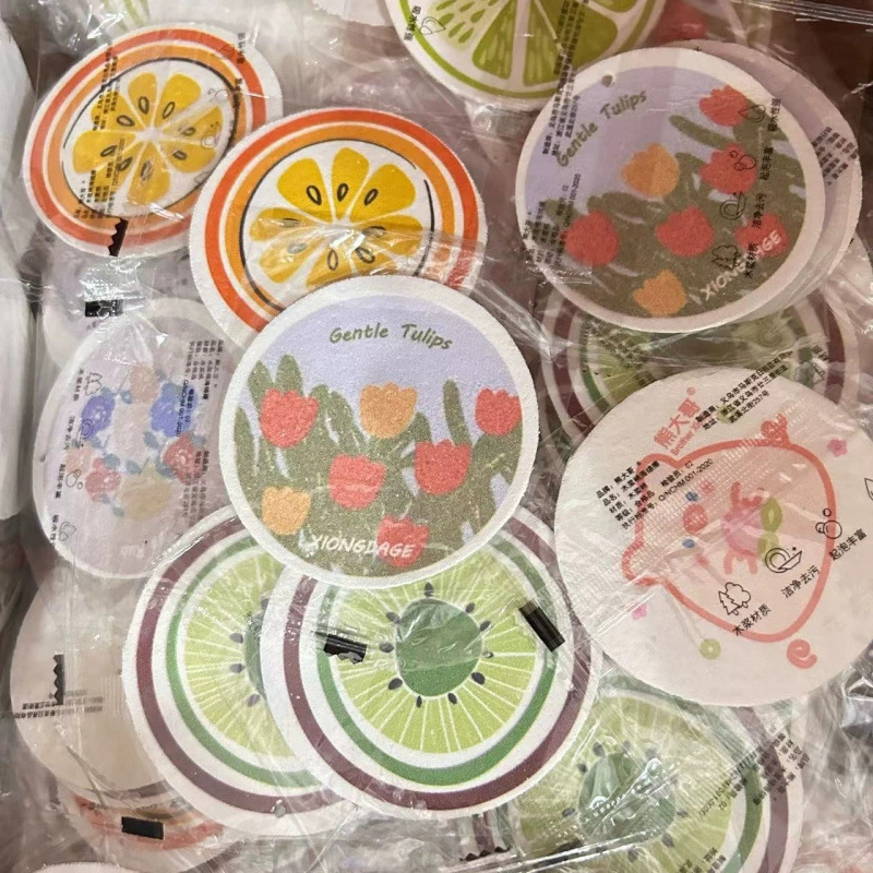 定制洁面清洁压缩木桨棉厨房清洁洗碗木质纤维海绵可印花定制尺寸