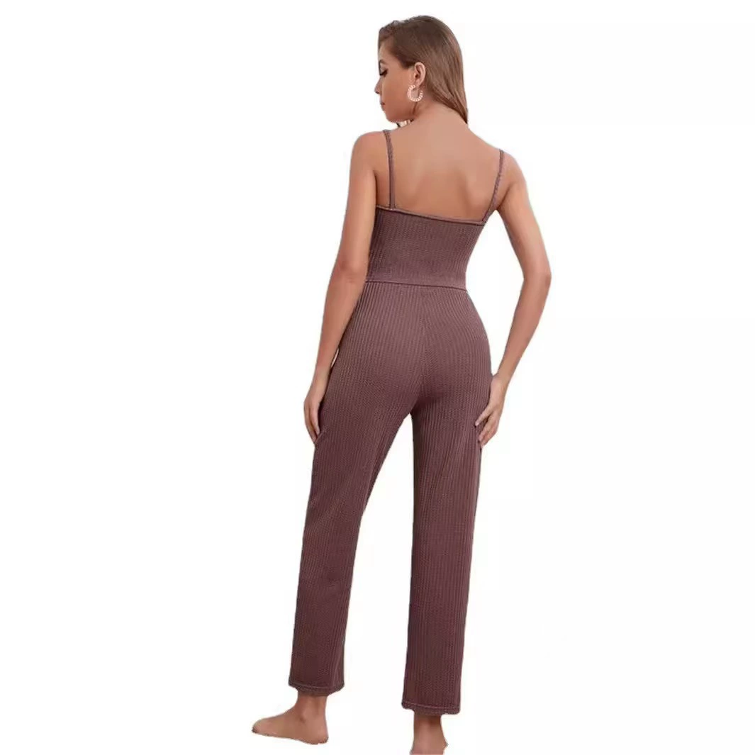 3-Piece Women's Pajama Set — T-shirt, Trousers & Matching Overpiece, European Style
