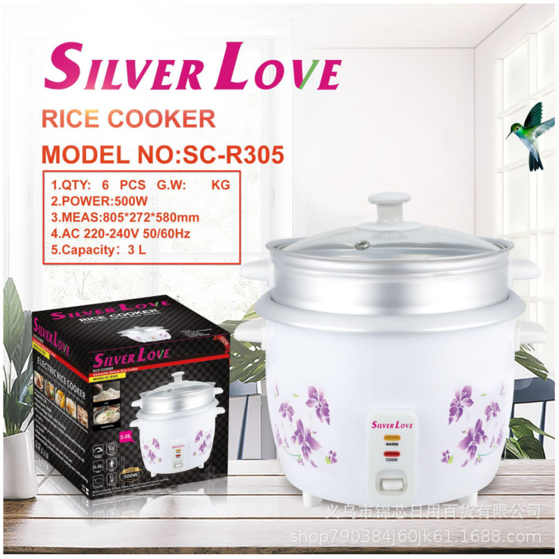 Foreign Trade Export Household Mechanical Rice Cooker 5L Multi-Function Rice Cooker Non-Stick Pot for Cooking Rice and Soup with Steamer