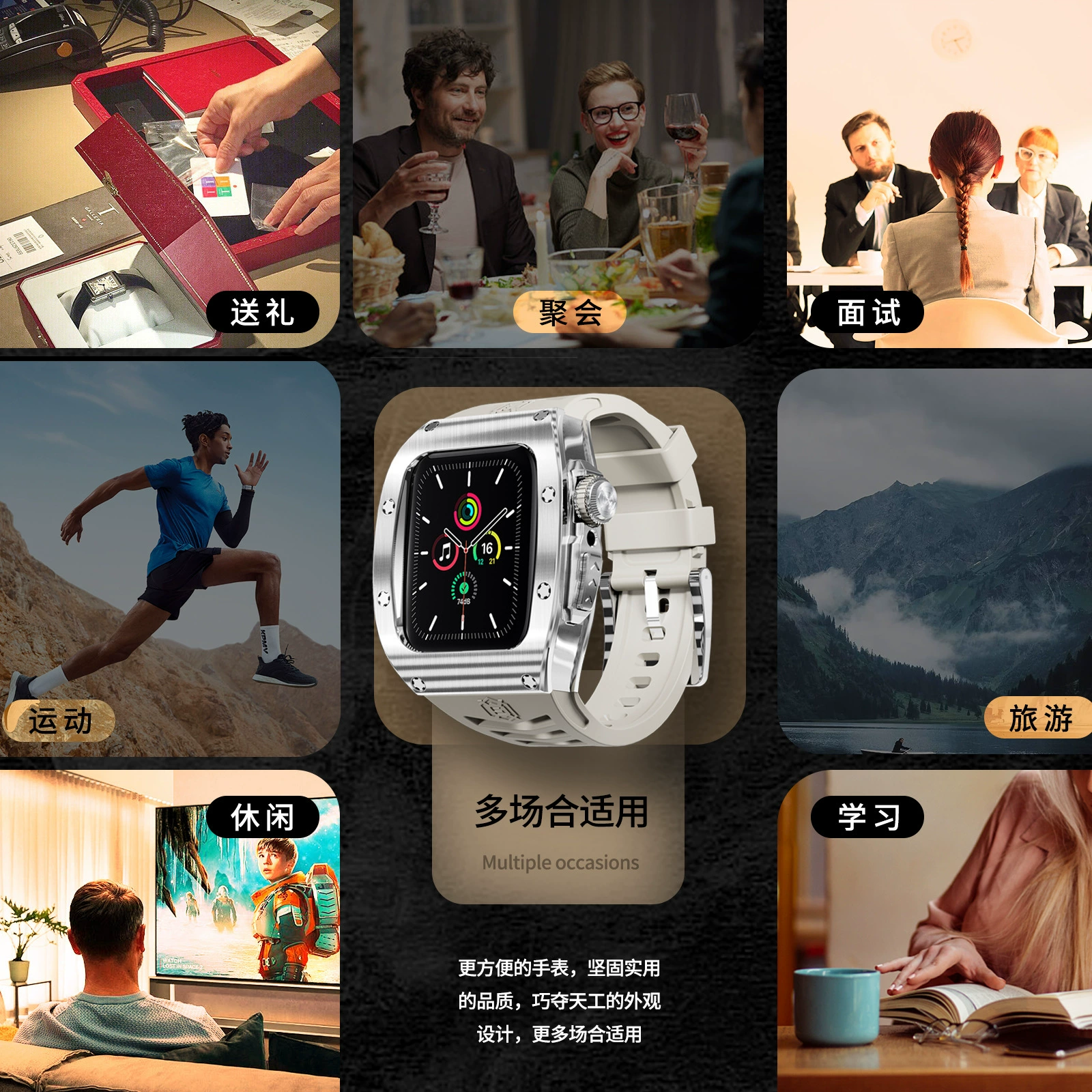 Совместимо с часами Apple Watch и iWatch Ultra49. Защитный чехол Ultra2 от падения, полностью металлический, полностью в комплекте.