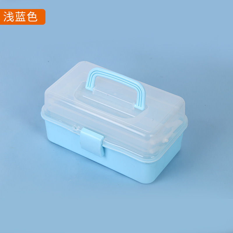 スポット三層調節可能な折りたたみアートマニキュア用品収納ボックスマルチカラーデスクトップ収納雑貨部品ツールボックス|undefined