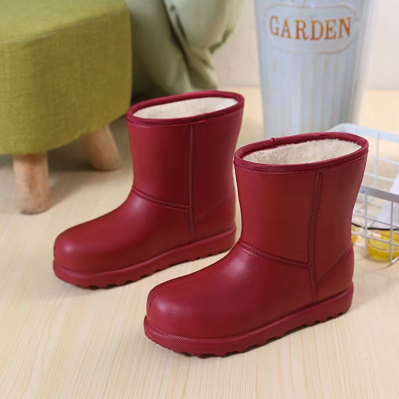 Invierno calentamiento de espuma impermeable zapatos de espuma de algodón a prueba de frío botas de espuma de espuma de espuma espesa EVA botas de mujer clima de lluvia y nieve image 7