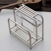 304不锈钢刀架砧板架厨房置物架菜板架放菜板架刀收纳架简约筷子