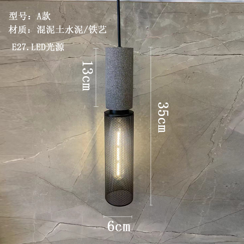 Tipo A 350*60 hierro forjado y cemento E27