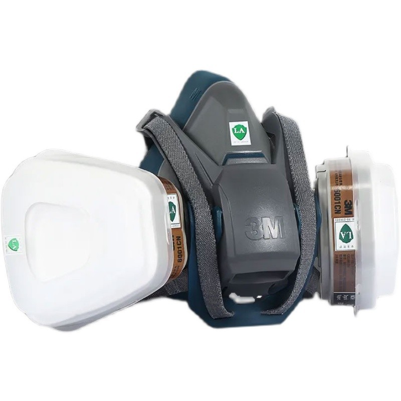 3M6502QL máscara de gas de silicona comodidad máscara de polvo máscara de pintura en aerosol máscara protectora media máscara cuerpo