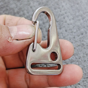 Factory direct postage 304 stainless steel tensile webbing accessories chickenmouth buckle bag metal block buckle
