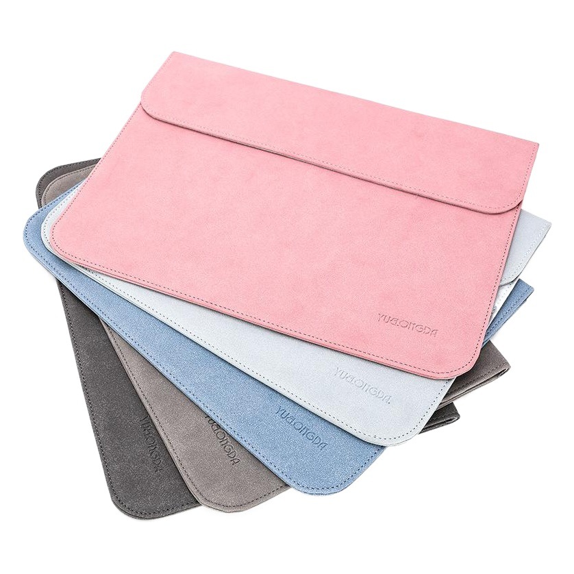 Computer Laptop Sleeve Bag 12-15inch Lightweight Clutch Bag Flip Cover Magnetic Protective Leather Case Tablet Protective Case