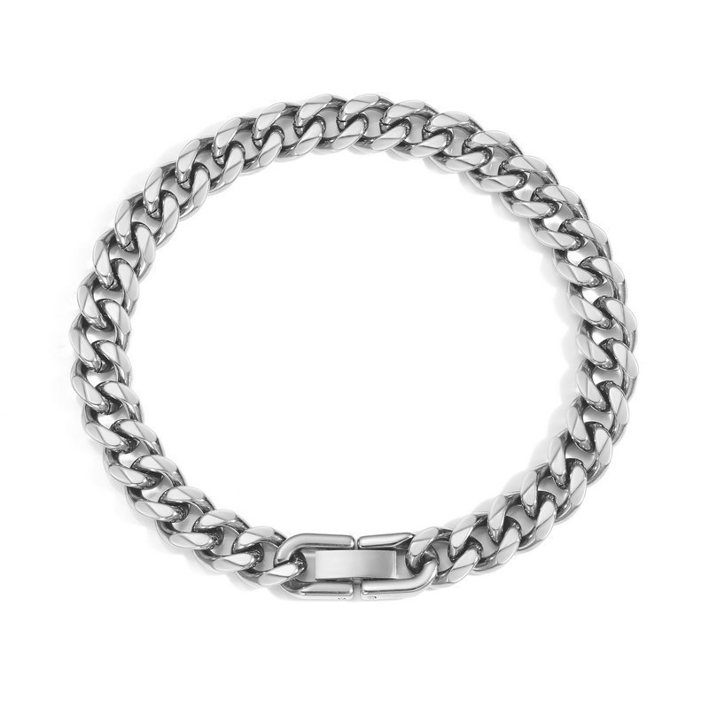 8mm 폭 주얼리 버클 팔찌 19cm