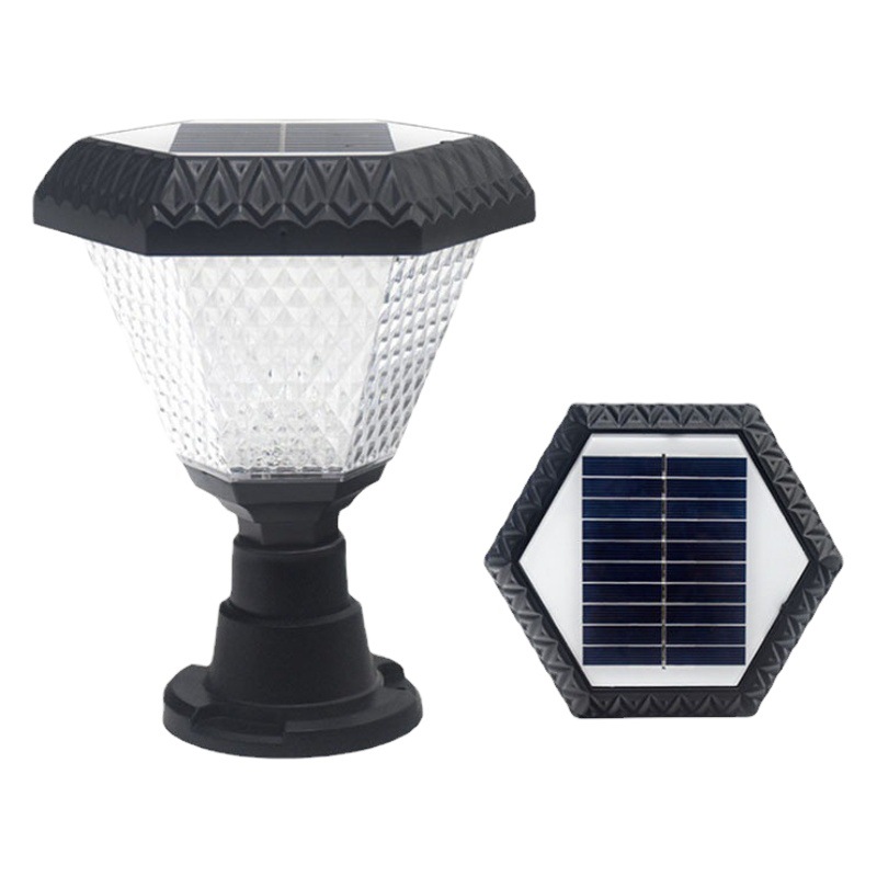 Luces solares para jardín, luces solares impermeables, luces de pilar para el hogar, luces de pared pequeñas para jardín al aire libre, luces para césped y suelo