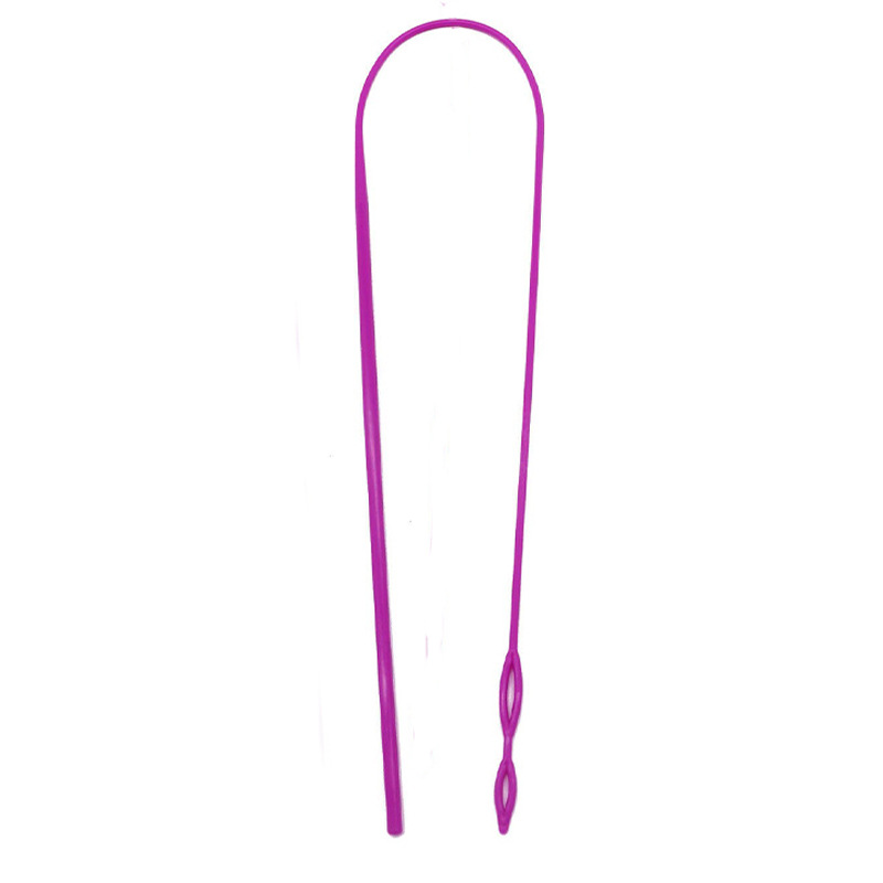Hogar DE COSER DIY Dispositivo de enhebrado de plástico largo Dispositivo de enhebrado herramienta de la cuerda Dispositivo de enhebrado banda de goma hecha a mano Dispositivo de enhebrado