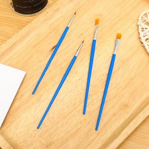 Student DIY oil paint brush hook line pen kindergarten art nylon hair paint brush row plastic hair nylon hook line pen