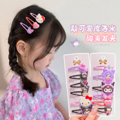 PVC柔らかいヘアピン漫画子供ネット赤いヘアピン韓国女の子ヘアBBヘアピンかわいい赤ちゃんヘアアクセサリー