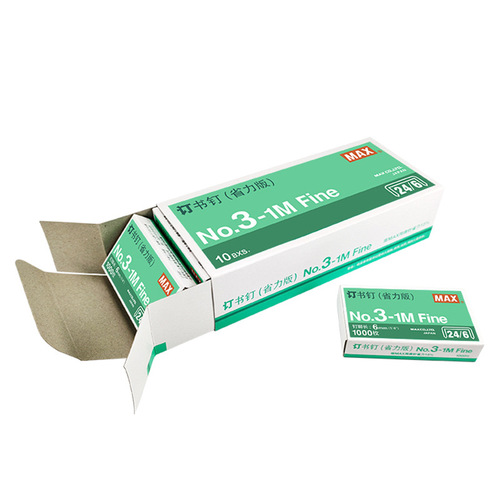 Japanese MAX Meikos 24/6 Universal Staple Stapler 1000 Pins NO. 3-1M Power-saving Version