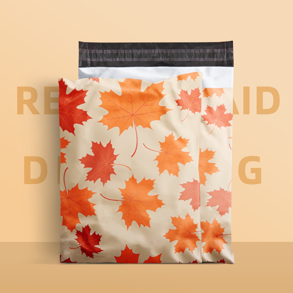 단풍잎-25.5*33+4cm;[100개/팩]