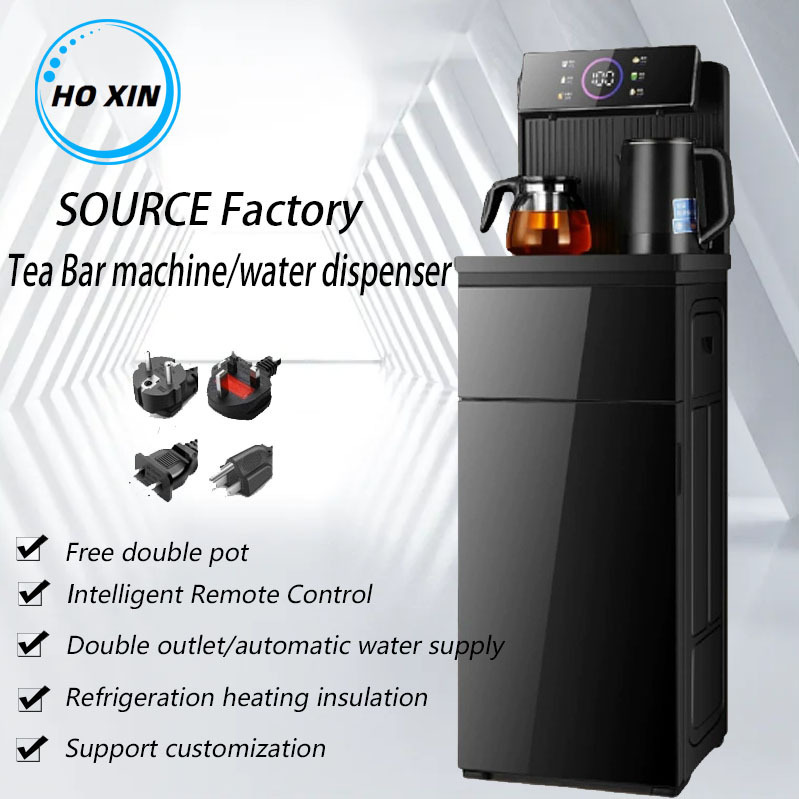 Tea Bar Machine Water Dispenser Cross-Border English Version Vertical Hot and Cold Remote Control Water Dispenser for Home Use Tea Bar Machine