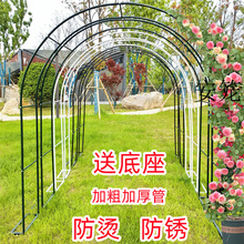 铁艺花架爬花架子室外庭院藤架阳台植物花爬架户外月季葡萄架花门