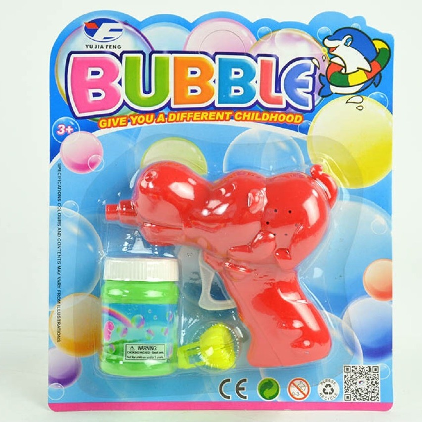 Pistola de burbujas de mano máquina de burbujas de dibujos animados presión de mano infantil burbuja agua juguete presión de mano pistola de burbujas