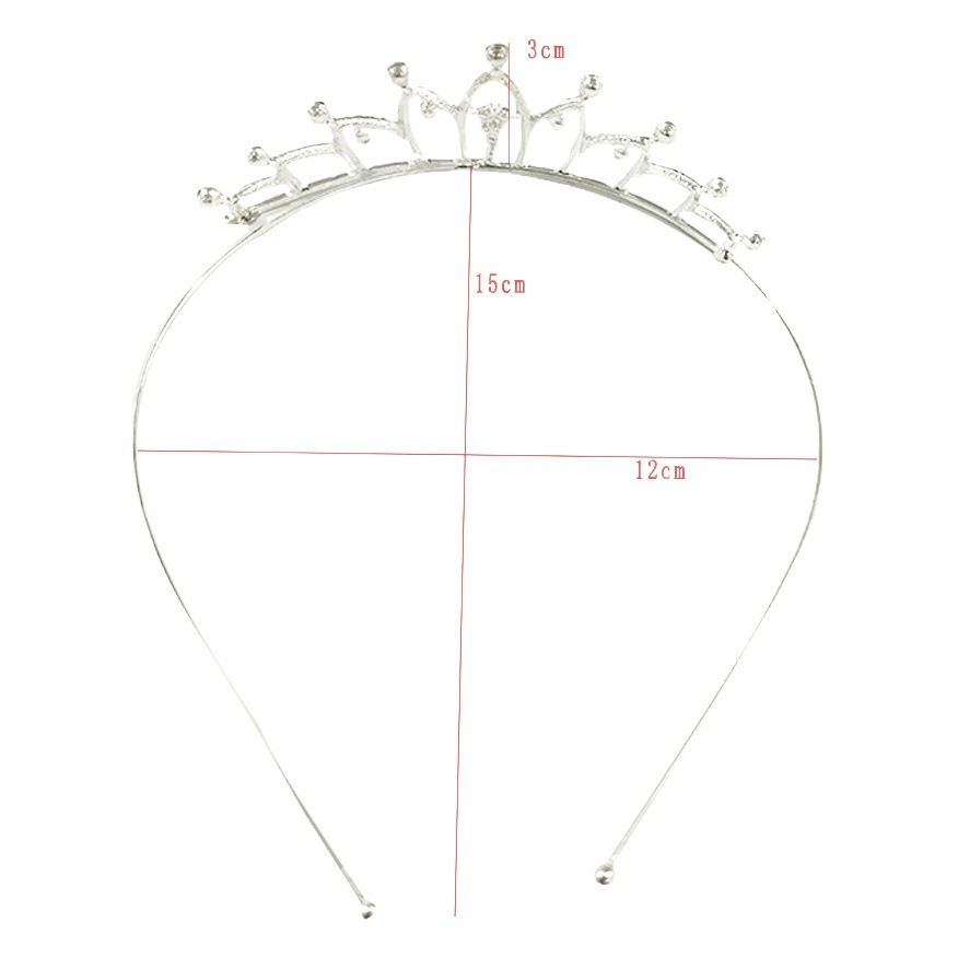 Diadema de corona para niños transfronterizos, accesorios para el cabello de corona de aleación para niñas, actividades del día de los niños, sombreros de diamantes de imitación al por mayor