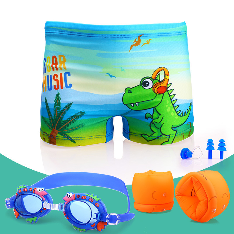 Pantalones de baño para niños, niños, niños, trajes de baño para niños, gorras de baño, gafas de baño para niños, comercio exterior