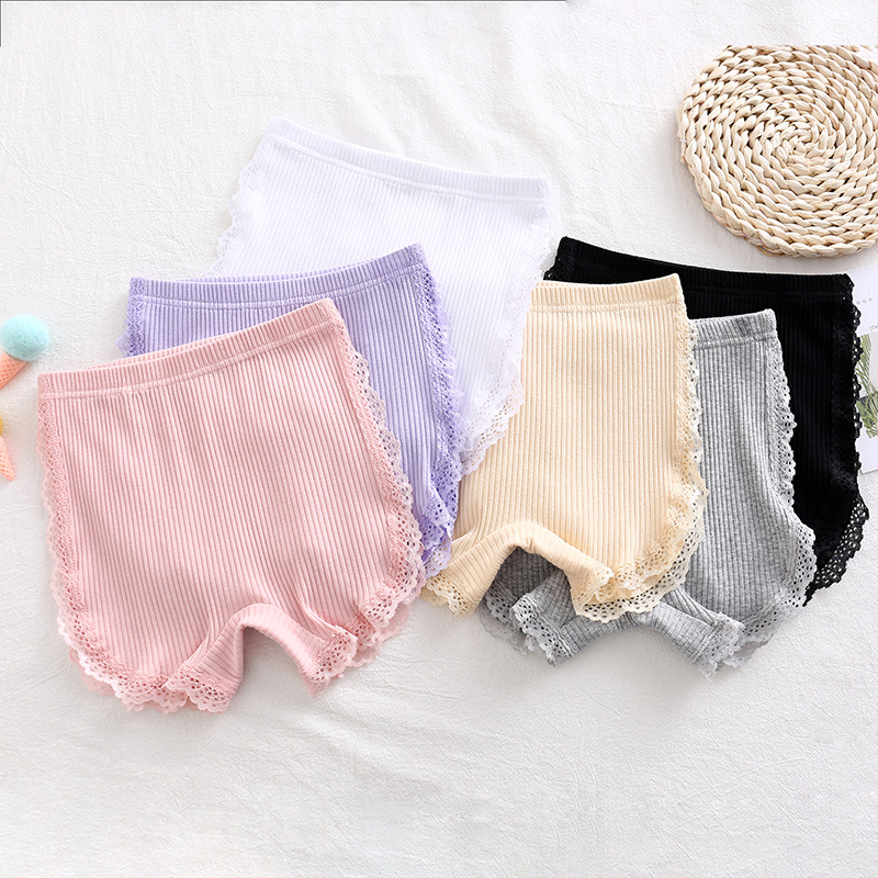 2022 girls' safety pants children's insurance pants summer thin children's baby underwear factory direct Cotton