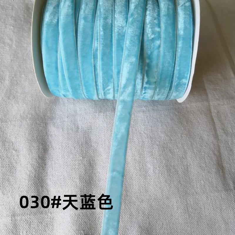 Nylon no elástico cinta de terciopelo de color cinta de terciopelo flocado cinta de tela cinta de lana arco ropa de bricolaje