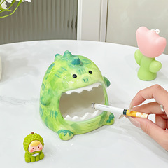 怪獣灰皿のリビングルームの家庭用飛灰防止灰皿の装飾置物陶磁器のリビングルームの灰皿