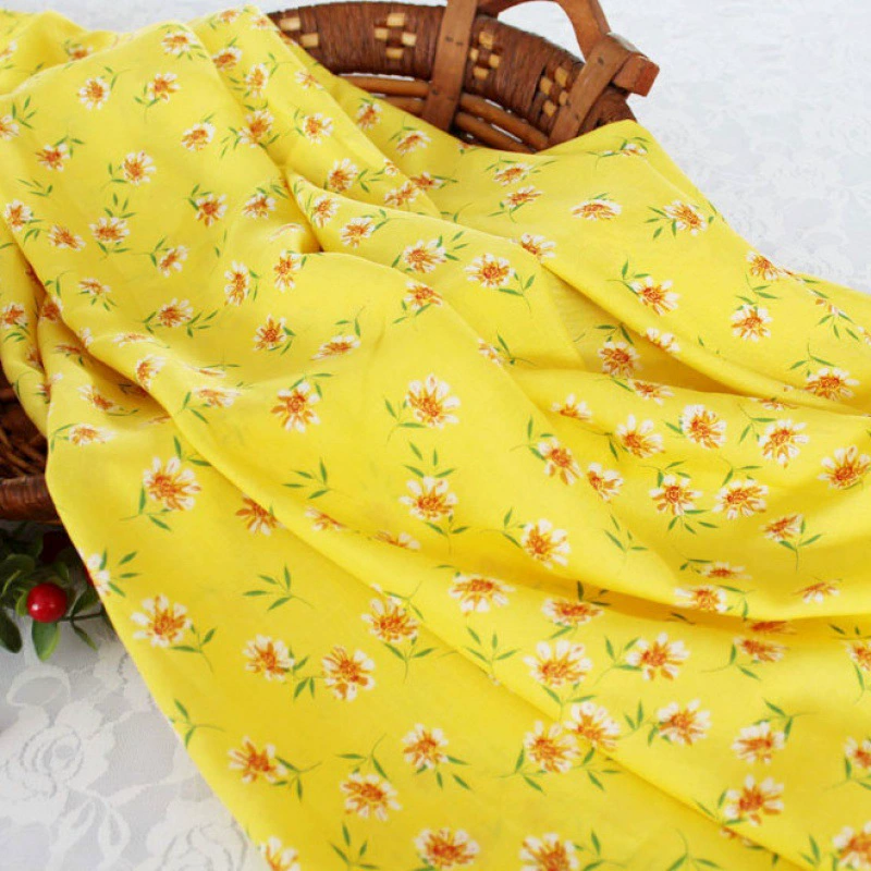 Шифон шелковая ткань, летний пижама, домашняя одежда, floral print