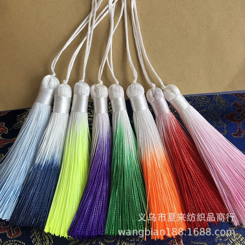 渐变流苏穗子彩色穗子古风扇坠汉服流苏手工DIY饰品配件 (1