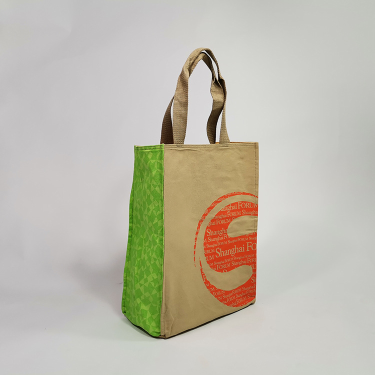 上海论坛礼品帆布袋现货 个性环保帆布手提袋批发 丝印单肩帆布包