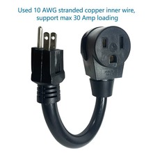 N5-15P转N6-50R美规 ETL自锁插电源线XL515R-A 125V 发电机延长线