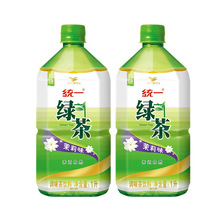 统一绿茶低糖茉莉1升*8瓶整箱味茶饮料1000ml畅饮装夏日饮品 批发