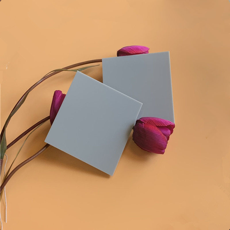 灰色不透明亚克力板深灰中灰银灰广告板有机玻璃板材制作打孔雕刻