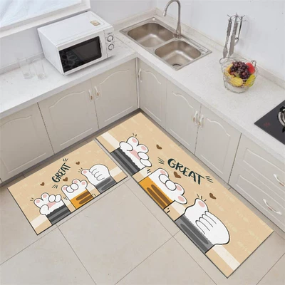 Mats Live Broadcast Mats Printed | Avtomobil döşəmə paspasları - three-cat-hands-40x-60cm-one-piece