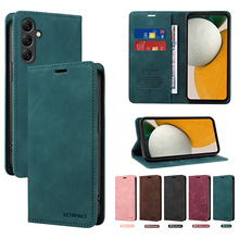 商务超薄吸合防盗刷适用OPPO A5PRO 手机皮套Reno 13F 5G插卡