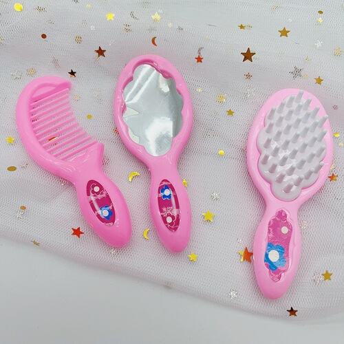 Children's Mini Scene Role-Playing Game DIY Hair Combing Small Accessory Doll Toys Accessories Comb Mirror Educational Simulation