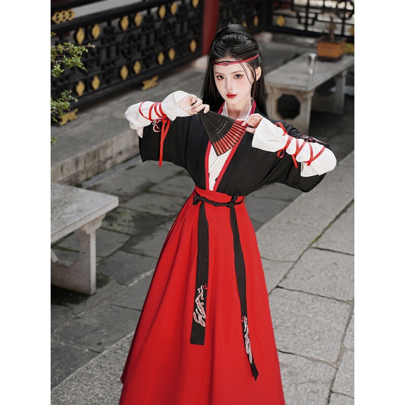Original Hanfu Embroidered Cross-Collar Half-Sleeve Martial Arts Couple Outfit Plus Size Group Uniform Student Men's Suit Limited Price 40 Original Hanfu Embroidered Cross-Collar Half-Sleeve Martial Arts Couple Outfit Plus Size Group Uniform Student Men's Suit Limited Price 40