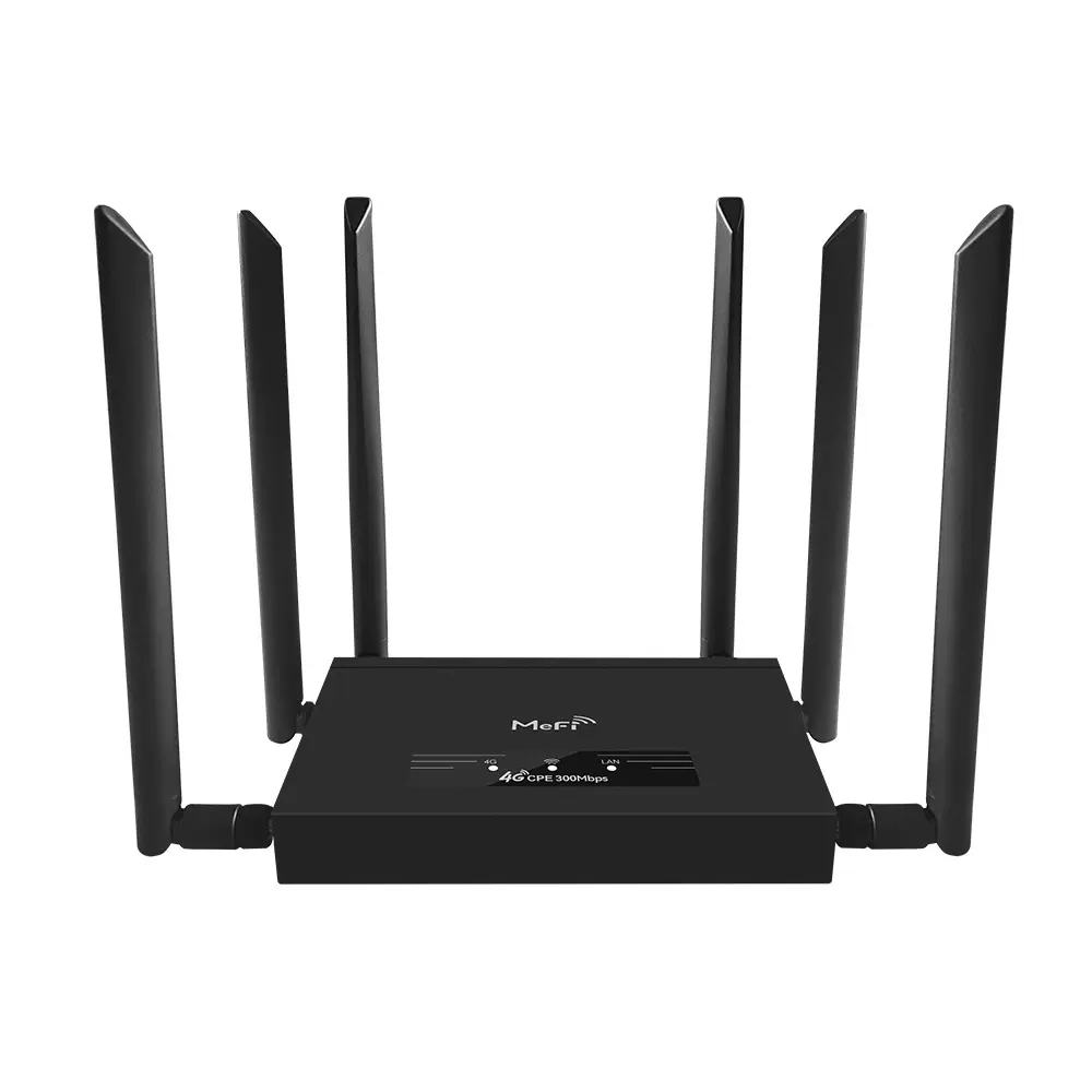 铁盒4G工业级CPE6天线路由器SMA行业wifi6信号强WiFi插卡router欧