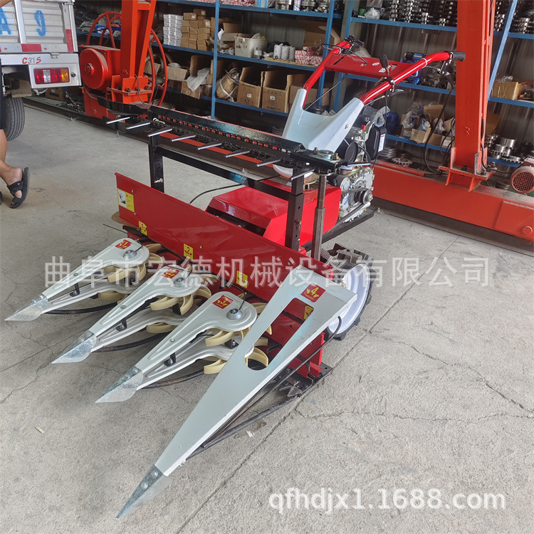 家用艾草收割机图片 优质柴油割晒机的价格 稻麦割晒机