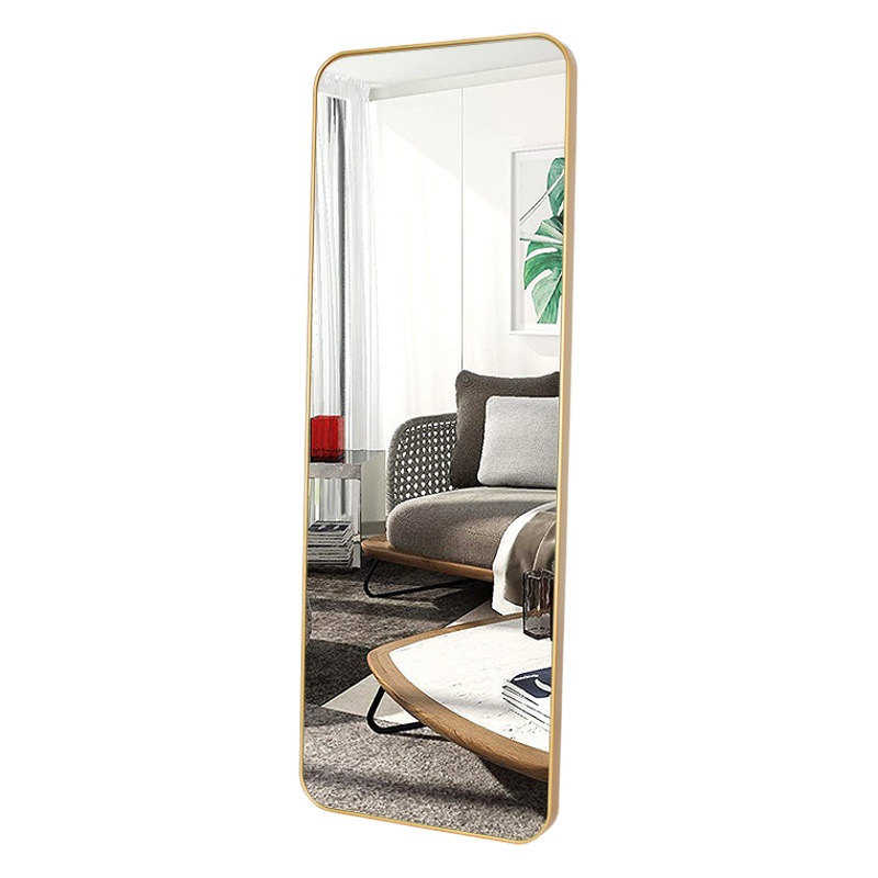 Cross-Border Floor-Standing Mirror for Bedroom, Popular in Clothing Stores, Full-Length Mirror, Fitting Mirror, DIY Mirror, Wholesale Export, Movable
