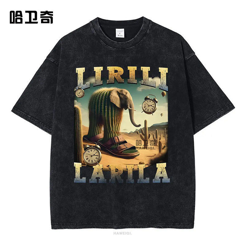 Ai Bio War All-Star Tungtungtungsahur Stickman Crocodile Bomber Washed Short Sleeve T-Shirt Ai Bio War All-Star Tungtungtungsahur Stickman Crocodile Bomber Washed Short Sleeve T-Shirt