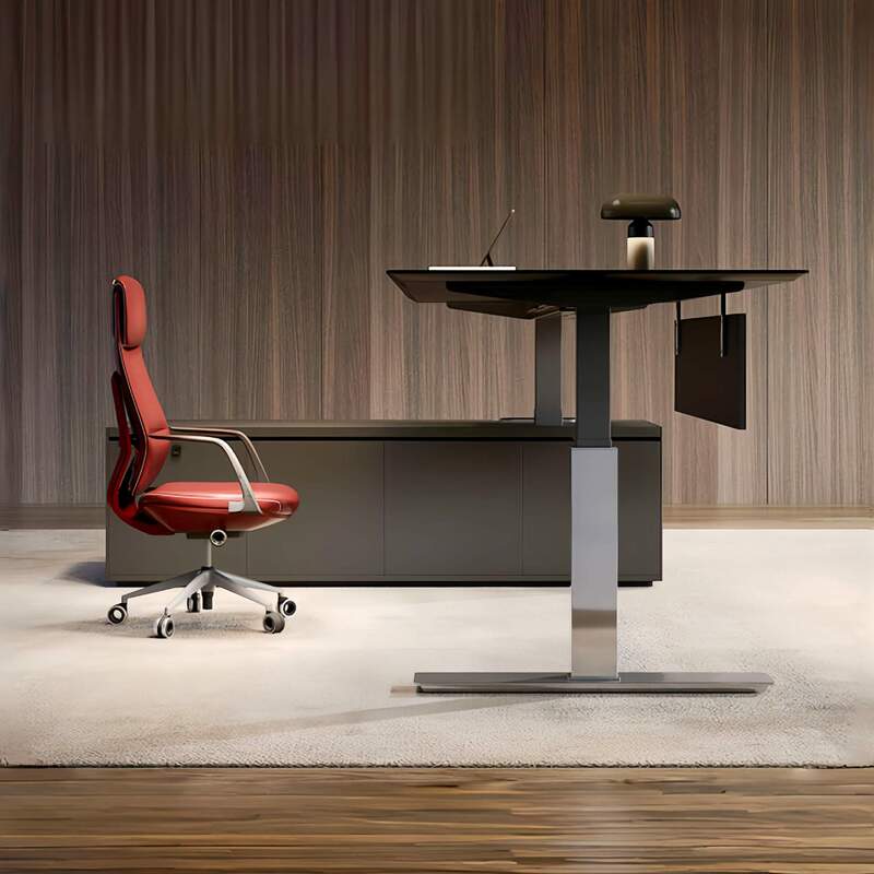 Electric Adjustable Executive Desk, High-End and Elegant Desk, Young Ceo Desk, Manager Desk, Light Luxury and High-End Executive Desk