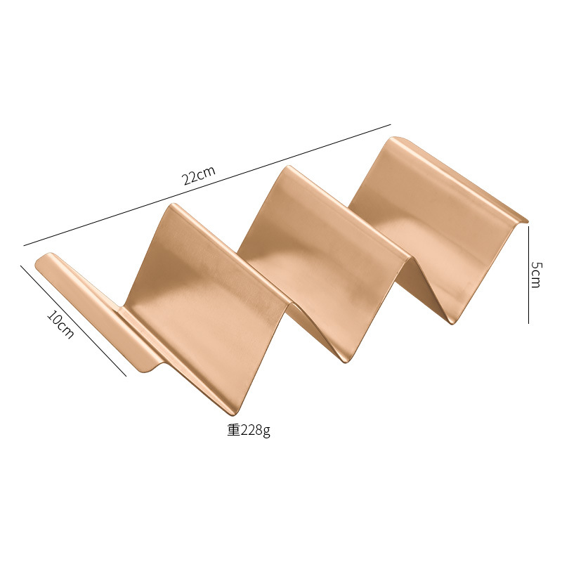 Transfronterizo spot w de acero inoxidable mexican pancake rack taco holder rack taco rack pancake rack
