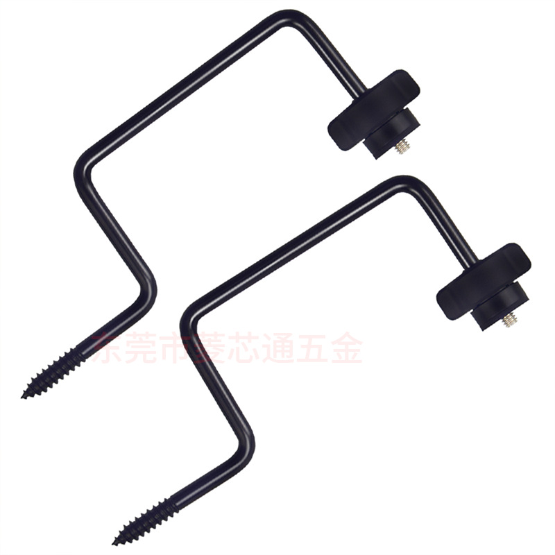 Cross-border supply 1/4 screw plant hook Q-shaped hook light string…