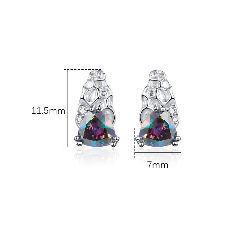 Small design geometric fashionable elegant earrings drop-shaped